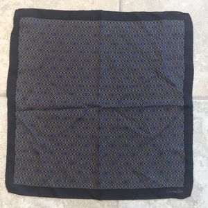 Christian Dior Black Pocket Square